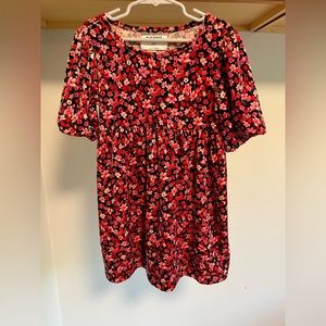 Old Navy velour puff-sleeve swing dress for girls